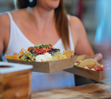 Engagement party, food carts