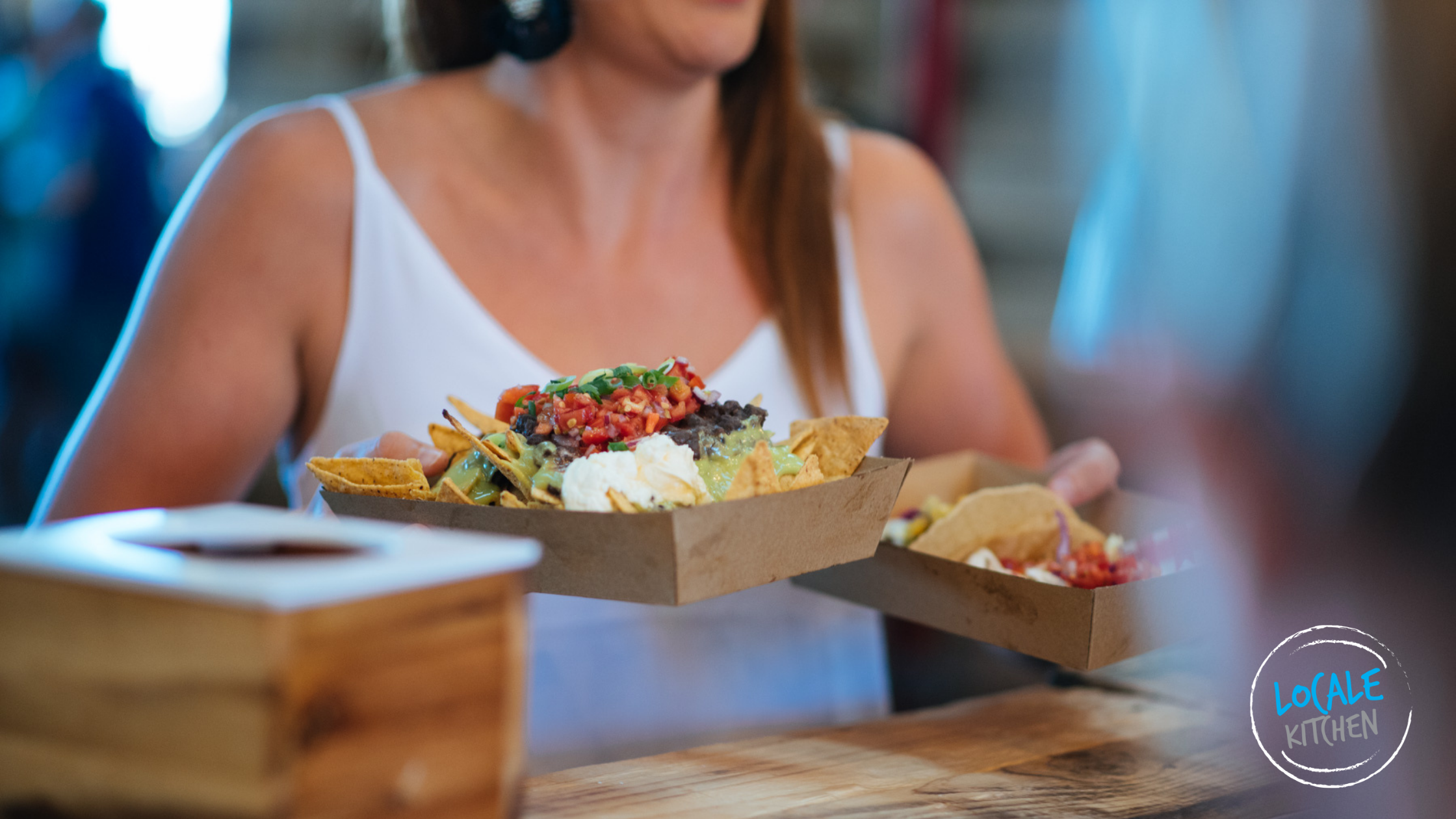 Engagement party, food carts